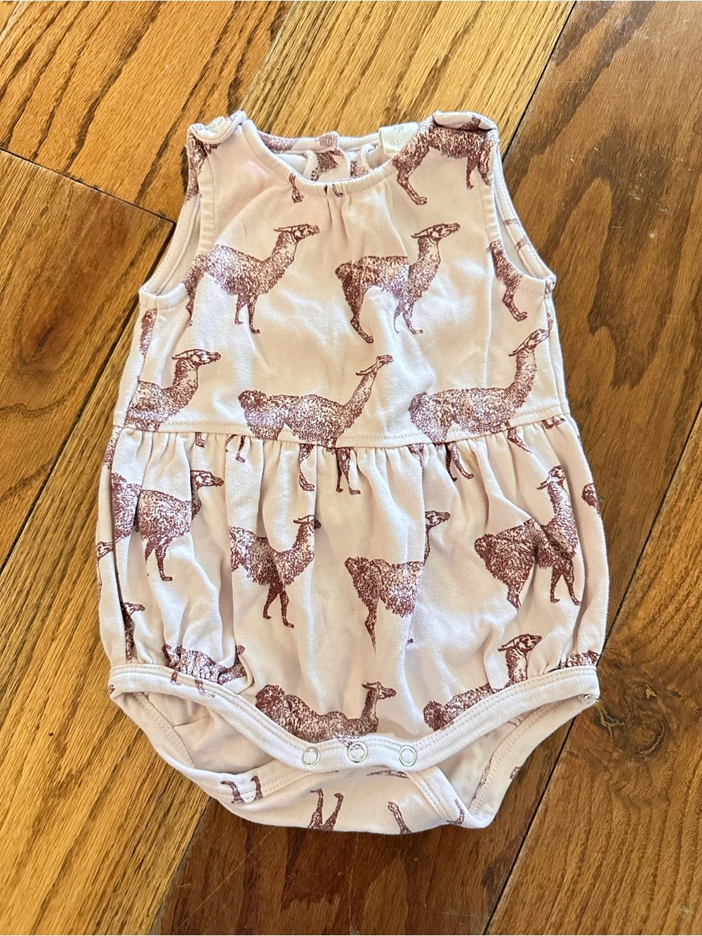 Kate Quinn Llama Bubble Romper - 6-12m
